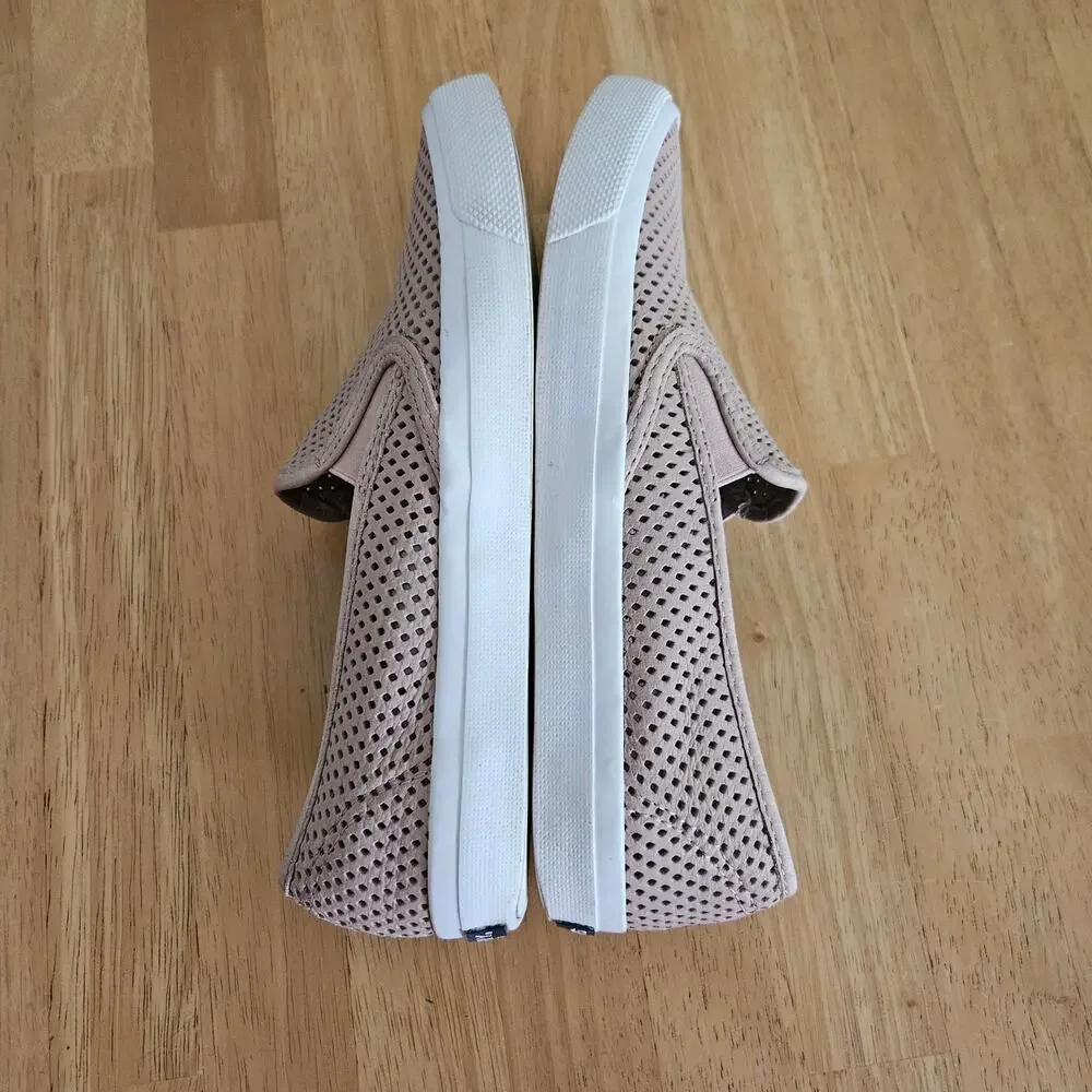 Sperry Seaside Perforated Leather Slip on Shoe Top Sider Sz 8.5